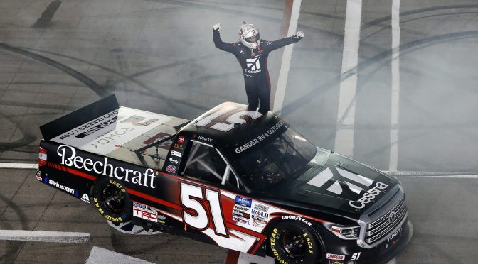 Featured image for Kyle Busch dominates Las Vegas to win Gander Trucks race