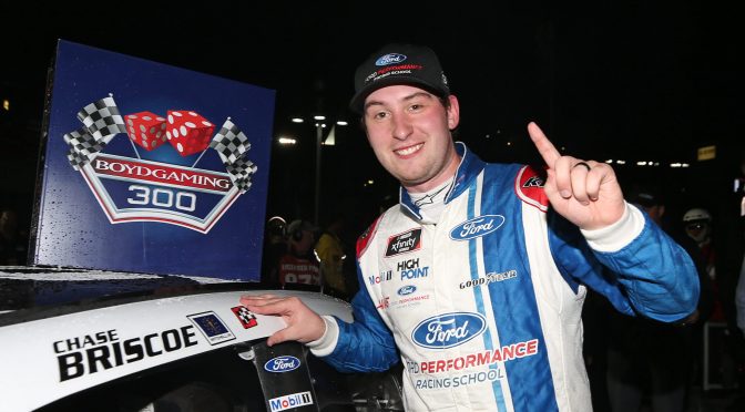 Featured image for Briscoe wins Xfinity Series' rain-delayed Las Vegas race