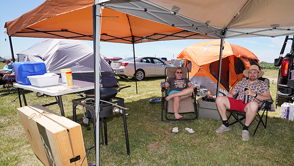 Campers at Iowa Speedway